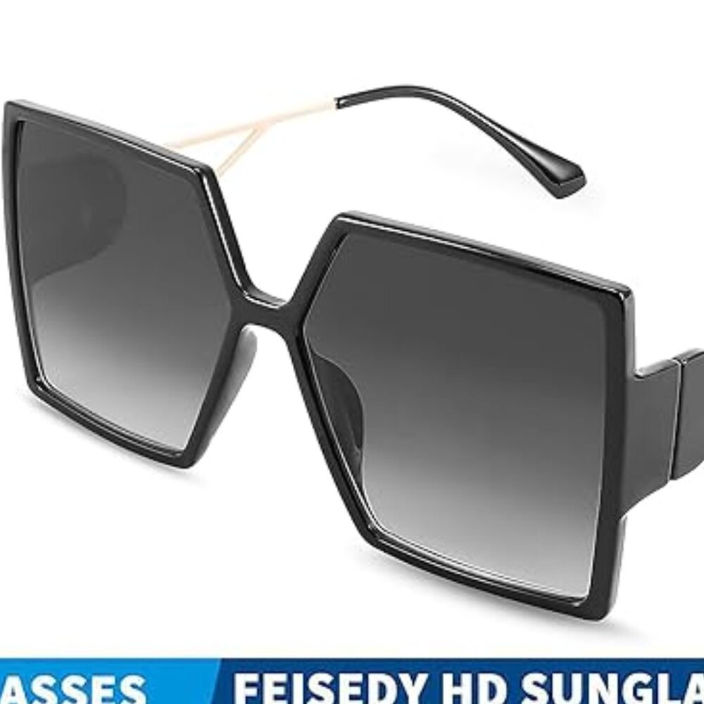 Light Shape Design ~ Large Square Sunglasses - image 2